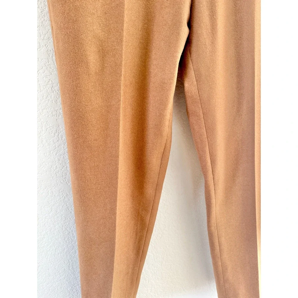 Octobre Editions Trousers Wool Blend Brown Camel Slim Fit Size 40 Mens 32x27